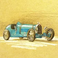 Bugatti schets